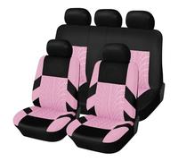 YSQOJF Cubierta Asiento Automóvil Juego Completo De Fundas Asientos Coche para Peugeot para 406 Protector Banco Dividido Delantero Y Trasero Universal Se Adapta A Coche/SUV Cubreasiento(Pink)
