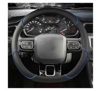 YSQOJF Funda Volante Coche Funda De Volante Tipo D para Citroen C3 II III 2009-2020 C3 para Aircross 2017-2021 para Berlingo 3 C4 para Picasso 2 Volante Cuero(Azul)