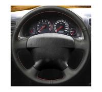 YSQOJF Funda Volante Coche Funda Trenzada para Volante De Coche para Civic 2000-2005 para Stream 2001 Interior De Coche Cosido A Mano Volante Cuero(Red Thread)