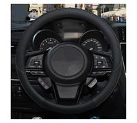 YSQOJF Funda Volante Coche para Subaru para Forester para Legacy XV para BRZ WRX Funda De Volante De Cuero Antideslizante para Automóvil Accesorios para Automóviles Volante Cuero(Negro)
