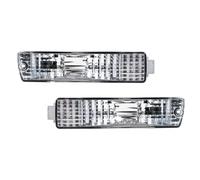 YSQOJF Luces Giro Indicadoras 2 Luces Indicadoras De Giro Para Parachoques Delantero De Coche Para VW Para Golf 2 MK2 Para Jetta 2 MK2 (1980-1992) Con Arnés Accesorios.(White-1Pair)