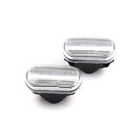 YSQOJF Luci Posizione Laterali 2 Luces Indicadoras Laterales Dinámicas 12 V Coche NIS-26160AX001 Para Navara Para Cube Para Pathfinder R51 Para Qashqai J10(Dynamic Smoked)