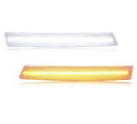 YSQOJF Luz antiniebla LED Luz Señal Giro Parachoques Delantero, DRL Estacionamiento Con LED Dinámico Para VW para Passat 2006 2007 2008 2009 2010 2 Uds(Clear Lens White)