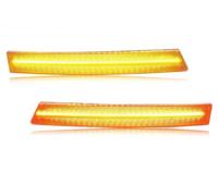 YSQOJF Luz antiniebla LED Luz Señal Giro Parachoques Delantero, DRL Estacionamiento Con LED Dinámico Para VW para Passat 2006 2007 2008 2009 2010 2 Uds(Amber Lens Amber)