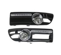 YSQOJF Luz antiniebla LED Par De Faros Antiniebla Con Cubierta Rejilla Cables Para VW Para Bora 1999-2004 Luz Del Parachoques Delantero 1J5853665B (Pair white)