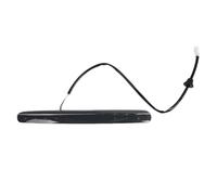 YSQOJF Luz De Freno LED Para Coche, Tercera Adicional, Montaje Alto Para Fiat Para 500 Convertible 2009-2019 68140780AA Terza Luce Freno(Negro)