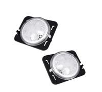 YSQOJF Luz Indicadora Para Jeep Para Wrangler JK JK Unlimited 2007-2015 LED Luces Posición Laterales Delanteras Automóvil Lámparas Bengala 12V Indicador Retrovisor(Clear Lens)