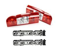 YSQOJF Para Ford para Transit MK6 MK7 2000-2014 Reflector de parachoques trasero de coche lámpara de freno luz trasera lente con portalámparas Panel Van Luces Marcha Atrás