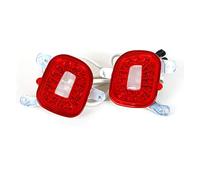YSQOJF Para Jeep Para Renegade 2015-2019, Reflectores Parachoques Trasero, Luces Traseras Antiniebla Traseras Luces Marcha Atrás Respaldo, 12V, 3W, 3D, Rojo Óptico Luces Marcha Atrás