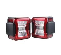 YSQOJF Para Jeep Para Wrangler JK 2007-2017 DRL Freno Señal De Giro Inversa Luz Trasera Lámpara 2 Uds Luz Trasera De Coche Rojo Luces Marcha Atrás(Usa Version Plug)