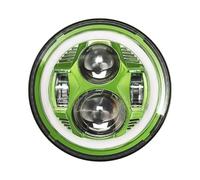 YSQOJF Para Lada 4x4 Para Urban Niva 1 Par 7 Pulgadas LED Faro DRL Luz Señal Giro Cubierta Transparente Faro(GreenB)
