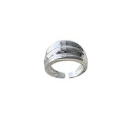YsRoad Anillo de Plata de Ley 925 Ajustable para Mujer | Abierto, Apilable| Pulgar o Dedo del Pie | Anillo de Compromiso, Promesa o Boda | Unisex, Talla 50-58 | Incluye Caja de Regalo
