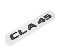 YSRWTBBA Emblema 3D negro mate CLA 45 for coche CLA45, letras traseras for maletero de coche, insignia adhesiva con palabra, logotipo de Turbo automático Fácil de instalar, solo hay que quitar y pegar