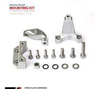 YSS Kit de montaje para amortiguador de dirección, negro