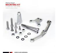 YSS Kit de montaje para amortiguador de dirección, negro