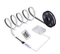 YSSMAO Luz de Tira LED TV Color Flexible Cambio de Color 5050 RGB de luz de Fondo Luz de Cocina bajo gabinete Tira de luz con Cable USB RF Controlador para Decoración del hogar TV PC,4m