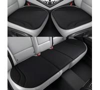YSSQOVO 3 Cojines de Asiento de Coche para Renault Mégane E-Tech 5 (V) I 2022-2024, Antideslizantes para Asiento Delantero y Trasero Transpirables Funda Asiento Coche Negro