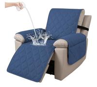 Ystyle Funda Sillon Relax Reclinable 1 Plaza, Azul Berlín | Funda Butaca Reclinable con Banda Elástica, Antimanchas y Antiarañazos, Fundas Lavables para Sillas Reclinables