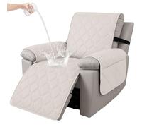 Ystyle Funda Sillon Relax Reclinable 1 Plaza, Funda Butaca Reclinable Impermeable con Banda Elástica, Antimanchas y Antiarañazos, Fundas Lavables para Sillas Reclinables, Beige