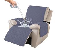 Ystyle Funda Sillon Relax Reclinable 1 Plaza, Gris Azulado | Funda Butaca Reclinable con Banda Elástica, Antimanchas y Antiarañazos, Fundas Lavables para Sillas Reclinables