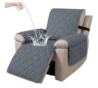 Ystyle Funda Sillon Relax Reclinable 1 Plaza, Gris Oscuro | Funda Butaca Reclinable con Banda Elástica, Antimanchas y Antiarañazos, Fundas Lavables para Sillas Reclinables