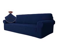 Ystyle Funda Sofa 4 Plazas, Fundas Sofa Elasticas, Azul Oscuro