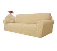 Ystyle Funda Sofa 4 Plazas, Fundas Sofa Elasticas, Beige Amarillo