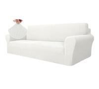 Ystyle Funda Sofa 4 Plazas, Fundas Sofa Elasticas, Blanco