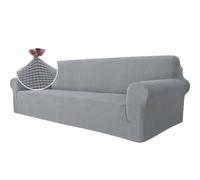 Ystyle Funda Sofa 4 Plazas, Fundas Sofa Elasticas, Gris Plata