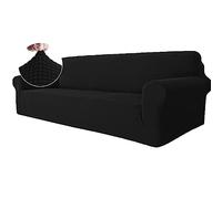 Ystyle Funda Sofa 4 Plazas, Fundas Sofa Elasticas, Negro