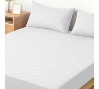 Ystyle Protector Colchon Impermeable 160x190 CM, Funda Colchon Antiacaros Antiarañazos, Elástico En Todo El Contorno, Cubre Colchon Hipoalergénico, para Altos De Colchón De 30cm, Blanco
