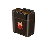 YSUEFIJO Cubo Basura De Pared, Papelera Cocina Suspendida, Contenedor Residuos con Tapa, Papelera Colgante para Puerta, Cubo De Basura Práctico Y Ahorro Espacio para Diferentes Zonas del Hogar