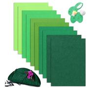 YSWOVUO 10 Piezas 20x30cm Hojas de Fieltro, Tela de Fieltro para Manualidades, Fieltro Rígido para Proyectos de Bricolaje, Bolsas de Fieltro Cosidas, Estuches para Lápices, Manteles Individuales