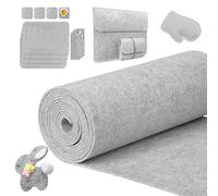 YSWOVUO Rollo de Fieltro 30cm×300cm×3mm, Tela de Fieltro para Manualidades, Felt Rígido para Proyectos de Bricolaje, Bolsas de Felt Cosidas, Estuches para Lápices, Manteles Individuales