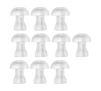 YsXoWiui 10 Piezas Tapones Auditivos Silicona Reemplazo Auricular Eartips Transparentes Forma Champiñón Adecuados para Audífonos Auriculares Viaje Hogar, M