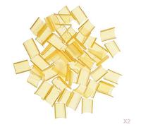 YsXoWiui 100 Uds Pegamento de Uñas de Queratina para Extensiones de Cabello Rebond con Punta en U Fusión Caliente, Amarillo