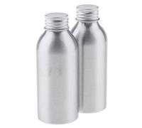 YsXoWiui 2 Piezas Botella de Agua de Aluminio Vacía con Dispensador de Boca Ancha No Contamina Uso para Cosméticos Y Alimentación Adecuada para Salón V, 120ml