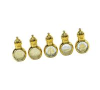 YsXoWiui 5 Piezas Roller Bottles Frasco de Perfume Recargable con Rodillo Desmontable Y Tapa Segura para Almacenamiento Sin Fugas Perfecto para Cosmética Y Cu, 5 Piezas 6.1 X 3.6