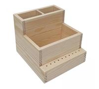 YsXoWiui 6x Soporte de Madera para Clavos, Organizador para Herramientas de Manicura Y Entrenamiento de Uñas, Caja para Arte de Uñas