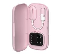 YsXoWiui Alarma de Enuresis, Dispositivo Recordatorio de Enuresis para Niños Y Adultos, Receptor USB, Temporizador, Montaje Posterior, Accesorio Flexible para, Rosa