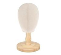 YsXoWiui Cabeza de Maniquí Infantil con Diadema, Soporte para Gafas Y Sombrero, con Base de Madera Estable para de Salones de Belleza, marrón claro, tal como se describe