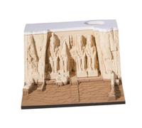 YsXoWiui Calendario 3D 2025, Bloc de Notas 3D, Artesanía Artística con Portalápices, Escultura de Papel Creativa, Obra de Arte, Decoración de Escritorio, Escul