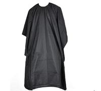 YsXoWiui Capa de Barbería para Profesionales Capa de para Coloración de Cabello Y Protección Durante Cortes Material Poliéster Tafetán Textura S, Negro B