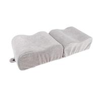 YsXoWiui Cojín Almohada Espuma Memoria Alivio Dolor Pierna Soporte Embarazo Lavable Adecuado para Dormir de Lado Recuperación, Gris, 45 x 18 x 8 cm
