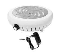 YsXoWiui Colector de Polvo para Uñas Aspirador Compacto Extractor Portátil Eléctrico Función Bajo Ruido Material Pp Adecuado para Técnicos de Uñas Y Clientes, Plata