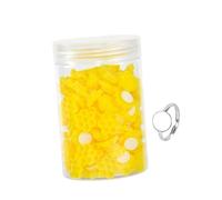 YsXoWiui Eyelash Glue Cups Porta Pegamento para Pestañas Extensión Volumen con Copa de Flor Organizador Compacto Auto Adherente en Pp Adecuados para Procedimie, Panal Amarillo