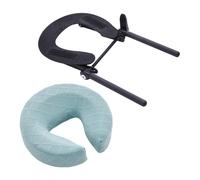 YsXoWiui Inicio Colchón Almohada Masaje Cojín Facial Soporte de Almohada en U Soporte Cómodo con Material Transpirable Y Estructura Estable para Áreas de Biene, Azul Claro, tal como se describe