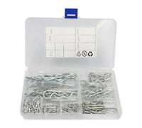 YsXoWiui Kit Surtido de 125 Horquillas de Chaveta, Pasadores de Alta Resistencia con Caja de Almacenamiento, Clips de Pasador de Enganche para Reparación de Ca