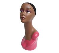 YsXoWiui Maniquí Cabeza para Pelucas Femenino Resistente Ligero Base Estable para Pelucas Gafas Bufandas Joyas Adecuado para Salón de Belleza Exhibición Ho, Rosado