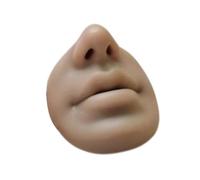 YsXoWiui Modelo de Piel Sintética para Práctica de Perforaciones en Nariz Y Labios, Herramienta de Aprendizaje con Superficie Suave para Tatuajes Cos, Piel Oscura